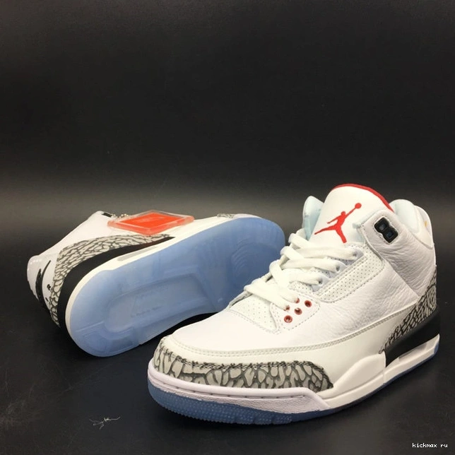 Rep White Tailored Jordan3 3851 923096- Throw Cement Line Free 1026